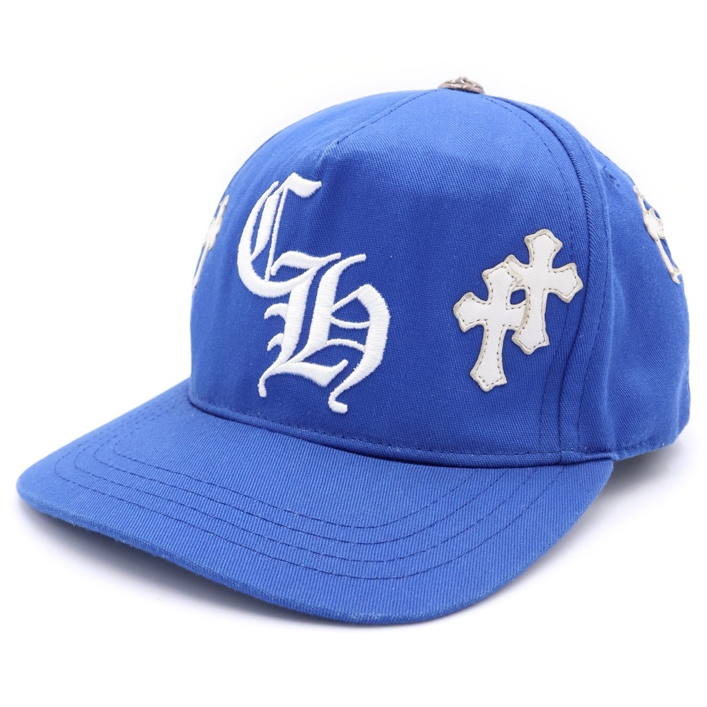 CHROME HEARTS(クロムハーツ) Trucker Cap クロスパッチ CH刺繍 トラッカーキャップ 帽子 ブルー/ホワイト