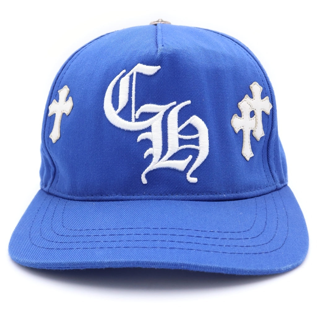 CHROME HEARTS(クロムハーツ) Trucker Cap クロスパッチ CH刺繍 トラッカーキャップ 帽子 ブルー/ホワイト