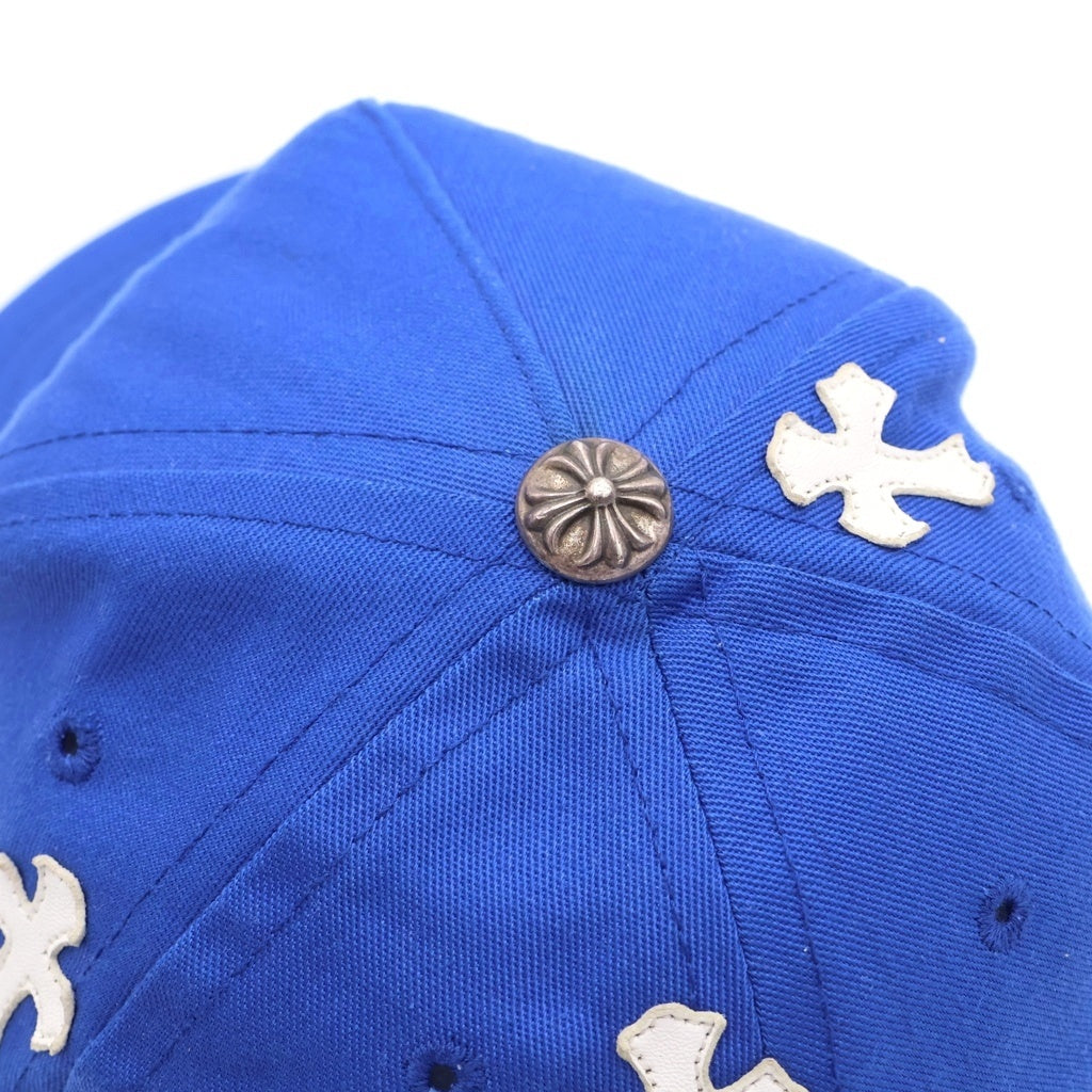 CHROME HEARTS(クロムハーツ) Trucker Cap クロスパッチ CH刺繍 トラッカーキャップ 帽子 ブルー/ホワイト