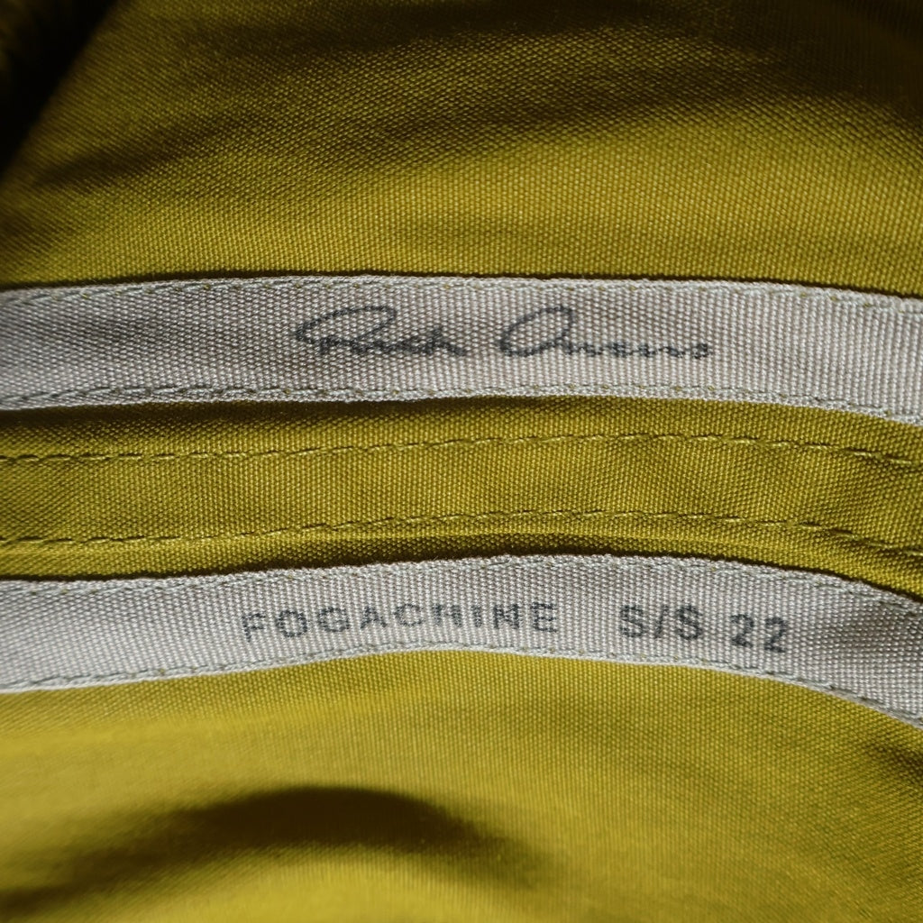 Rick Owens(リックオウエンス) 22SS FOGACHINE BAUHAUS CARGO バウハウス カーゴ パンツ イエロー RU01B1377-TE