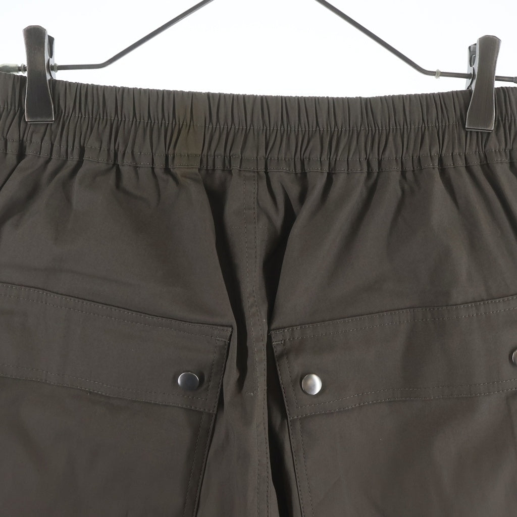 Rick Owens(リックオウエンス) 22SS Drawstring Zip Detail Pants ドローストリング ジップディテール パンツ ブラウン RU01B1348TE