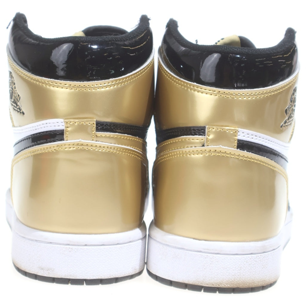 NIKE(ナイキ) Air Jordan 1 Retro High OG NRG Gold Toe エアジョーダン1 レトロ ハイ ゴールドトゥ ハイカットスニーカー US9/27cm 861428 007