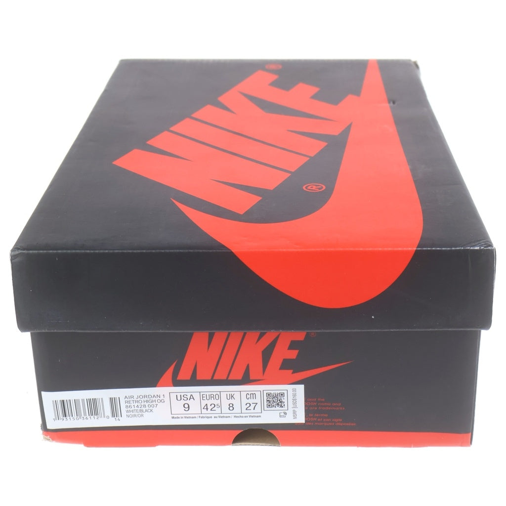 NIKE(ナイキ) Air Jordan 1 Retro High OG NRG Gold Toe エアジョーダン1 レトロ ハイ ゴールドトゥ ハイカットスニーカー US9/27cm 861428 007