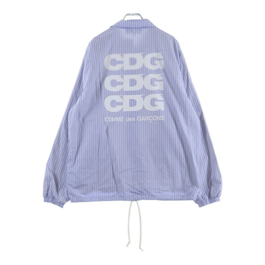 COMME des GARCONS(コムデギャルソン) 19SS Stripe Coach Jacket ストライプ柄 コーチジャケット SZ-J016 ブルー