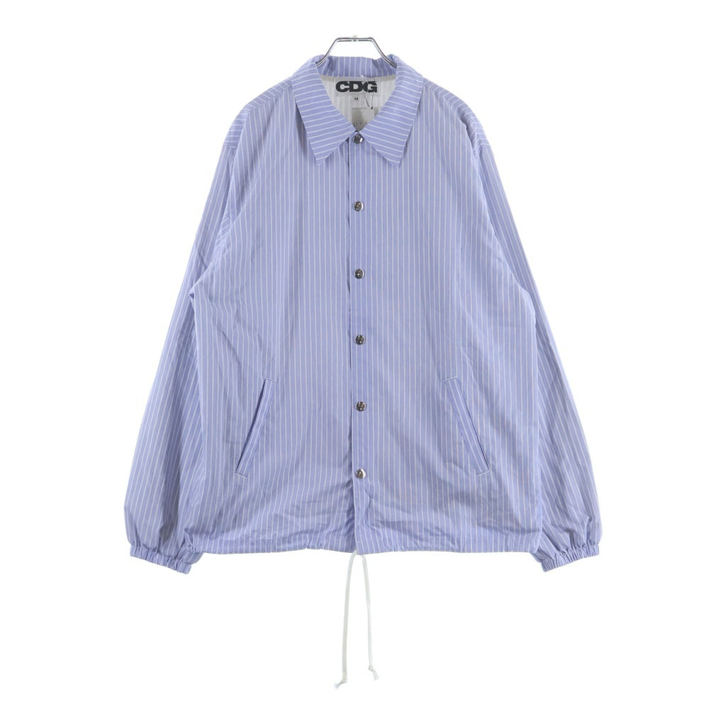 COMME des GARCONS(コムデギャルソン) 19SS Stripe Coach Jacket ストライプ柄 コーチジャケット SZ-J016 ブルー