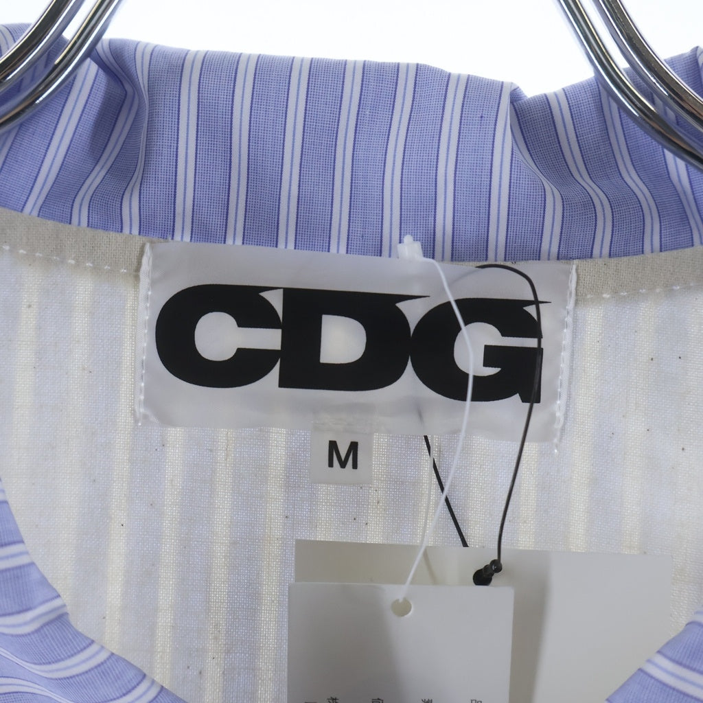 COMME des GARCONS(コムデギャルソン) 19SS Stripe Coach Jacket ストライプ柄 コーチジャケット SZ-J016 ブルー