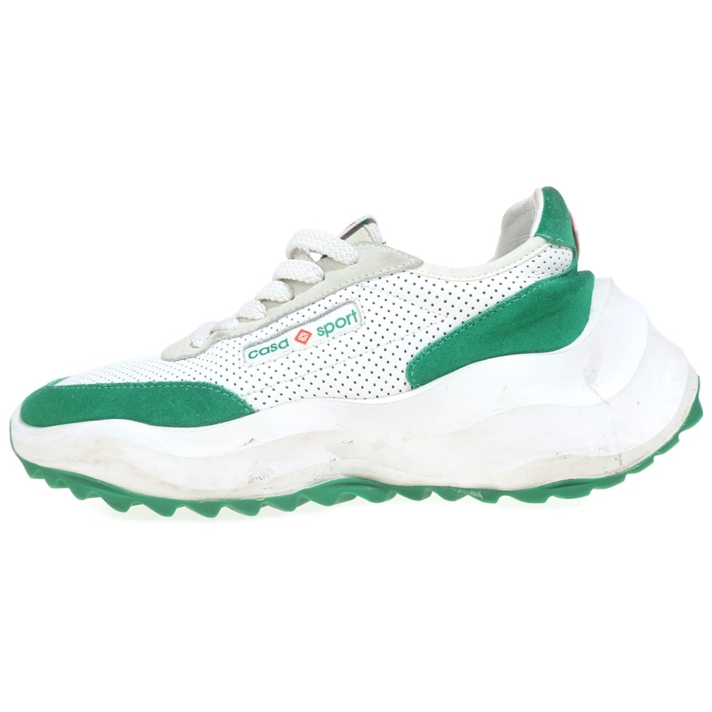 CASABLANCA(カサブランカ) ATLANTIS SNEAKER アトランティス ローカットダットスニーカー ホワイト/グリーン