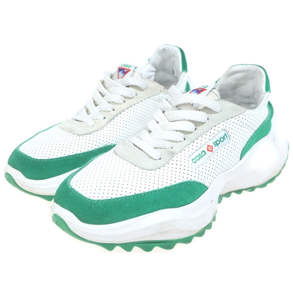 CASABLANCA(カサブランカ) ATLANTIS SNEAKER アトランティス ローカットダットスニーカー ホワイト/グリーン