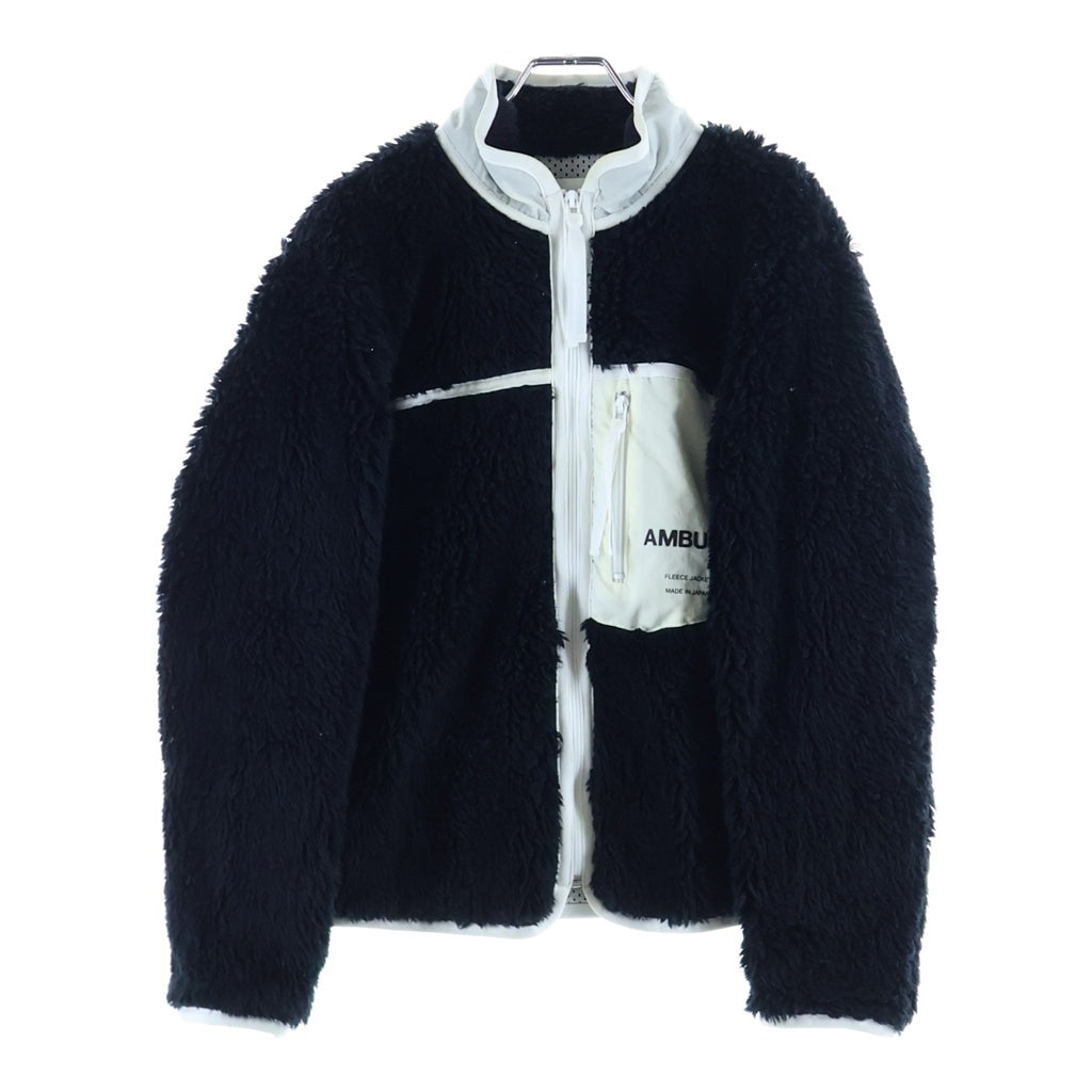 AMBUSH(アンブッシュ) NEW FLEECE JACKET ジップアップ フリースジャケット ブラック BMEA001 F20FLE001