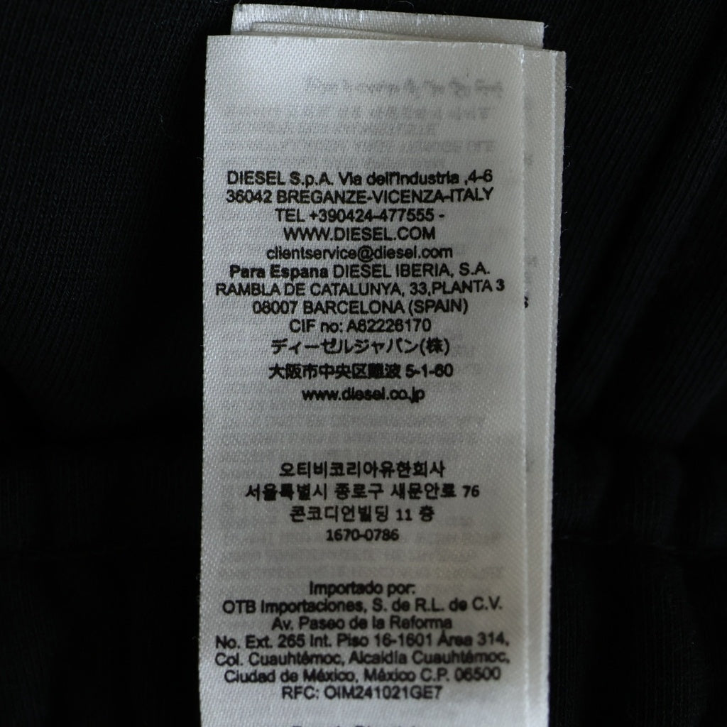 DIESEL(ディーゼル) 25SS Dロゴ スウェット ハーフパンツ A10996 0BMBJ ブラック