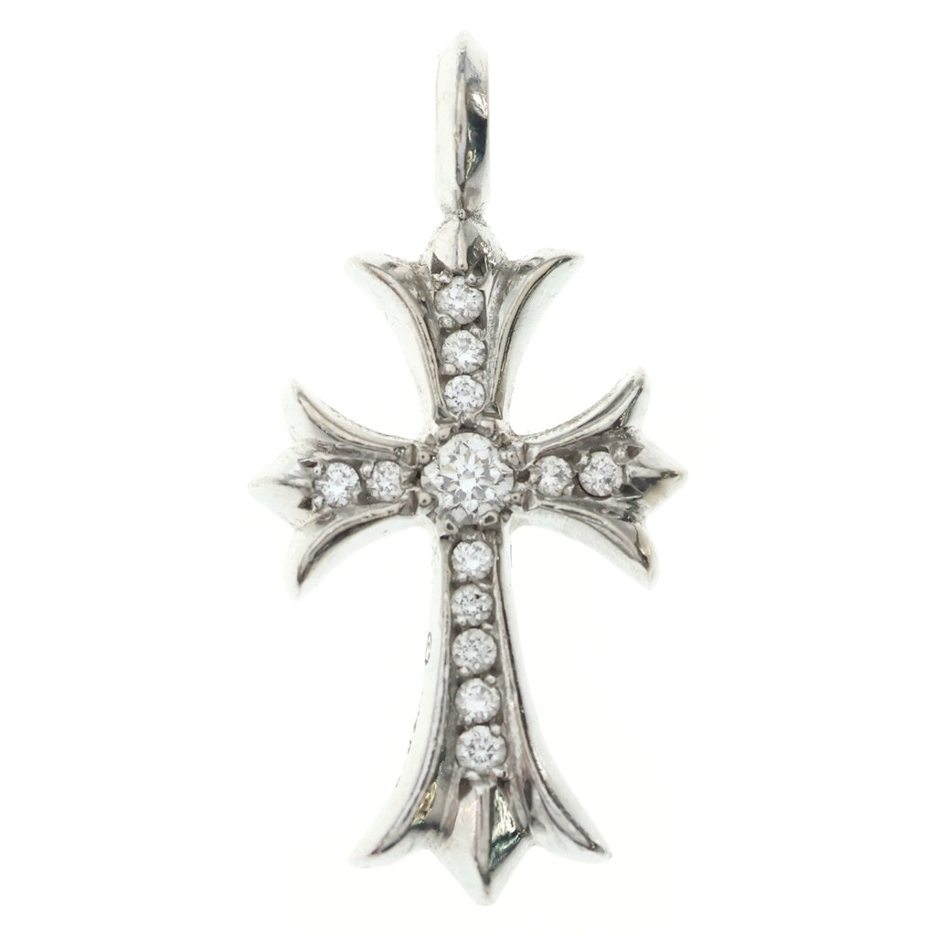 CHROME HEARTS(クロムハーツ) 18KWG TNY CRSF P/DIA タイニーファットクロス PAVEダイヤ ペンダントトップ ホワイトゴールド BCA008