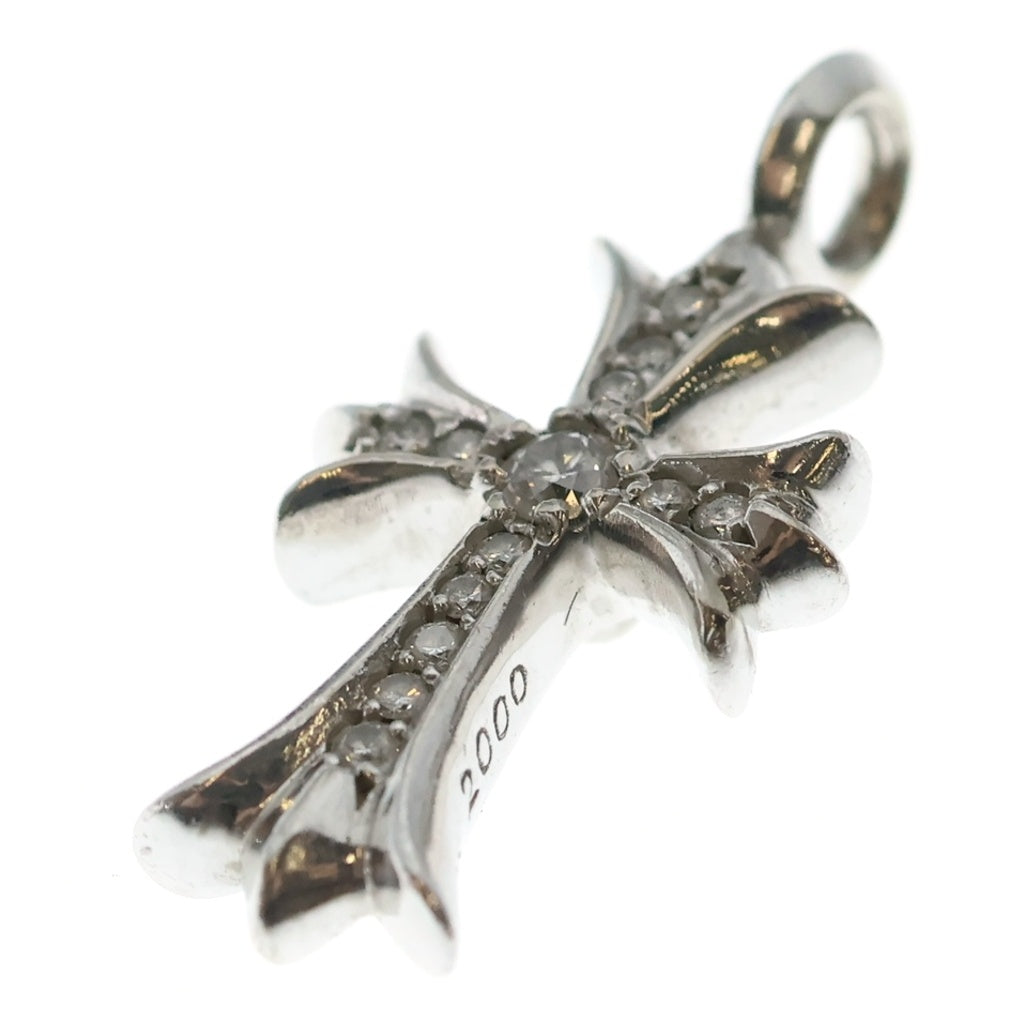CHROME HEARTS(クロムハーツ) 18KWG TNY CRSF P/DIA タイニーファットクロス PAVEダイヤ ペンダントトップ ホワイトゴールド BCA008