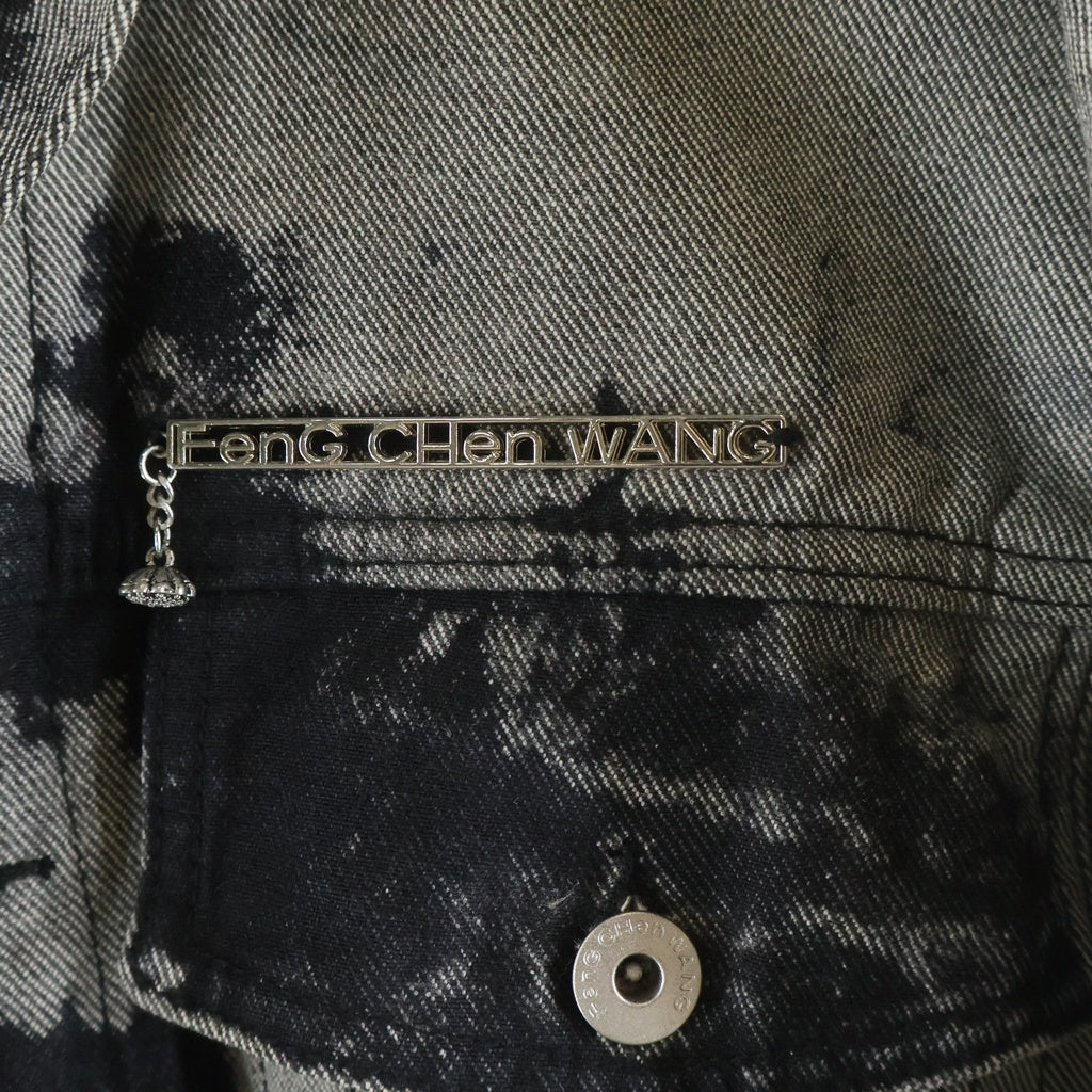 Feng Chen Wang(フェン チェン ワン) Tie-dye Layered Denim Jacket