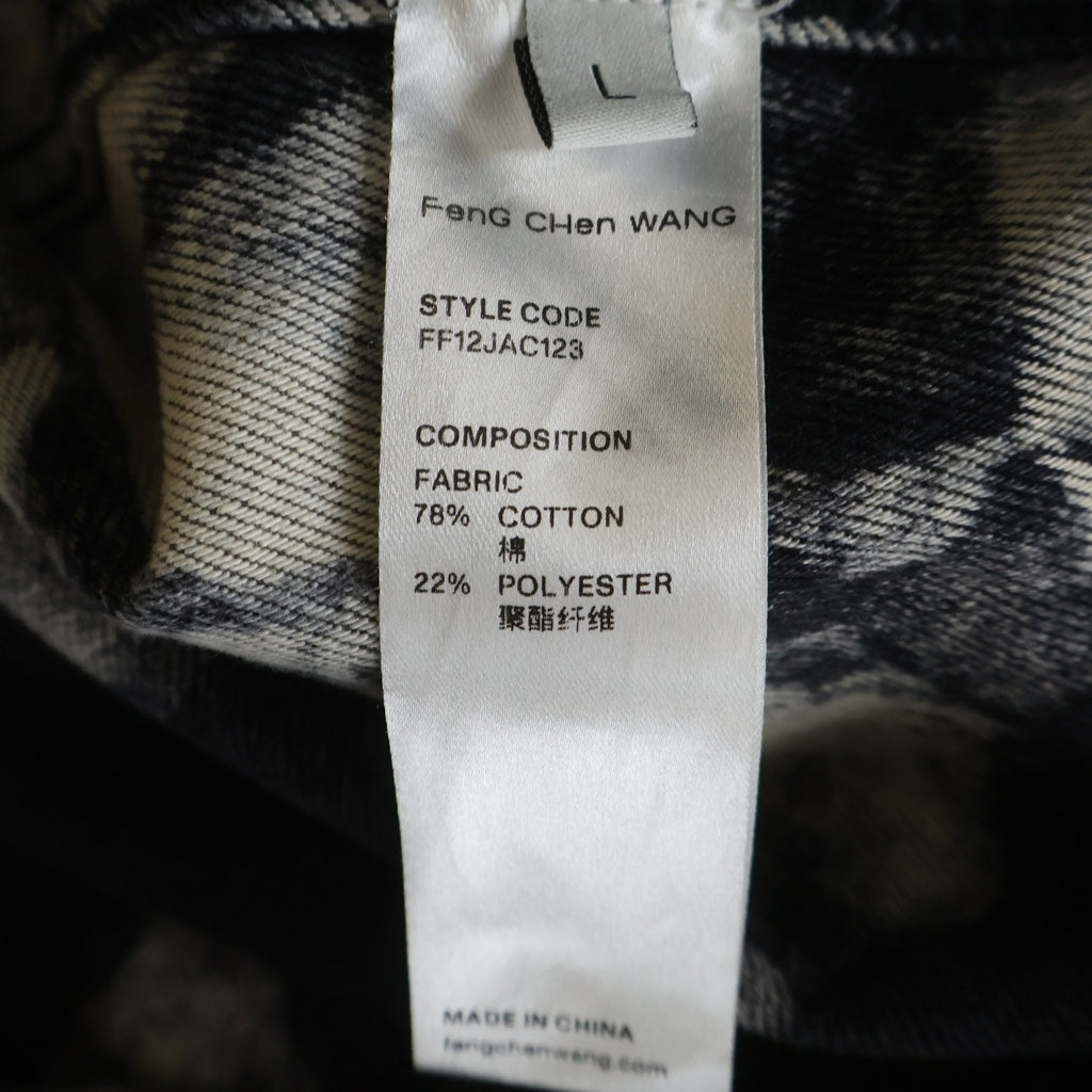 Feng Chen Wang(フェン チェン ワン) Tie-dye Layered Denim Jacket