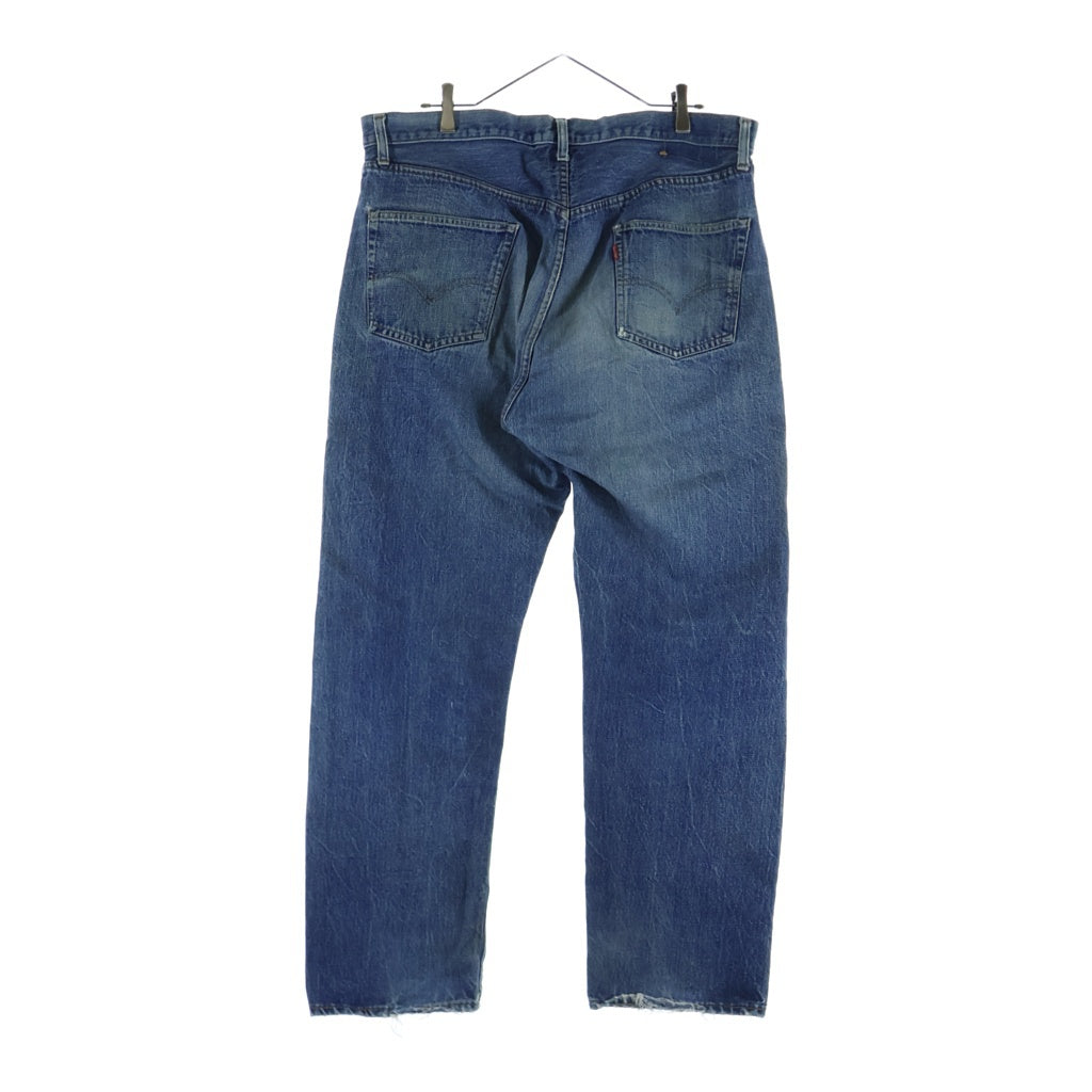 Levi's(リーバイス) 70s BIGE後期 平行ステッチ ボタン裏2 裾上げなし 通常R ストレートパンツ インディゴ