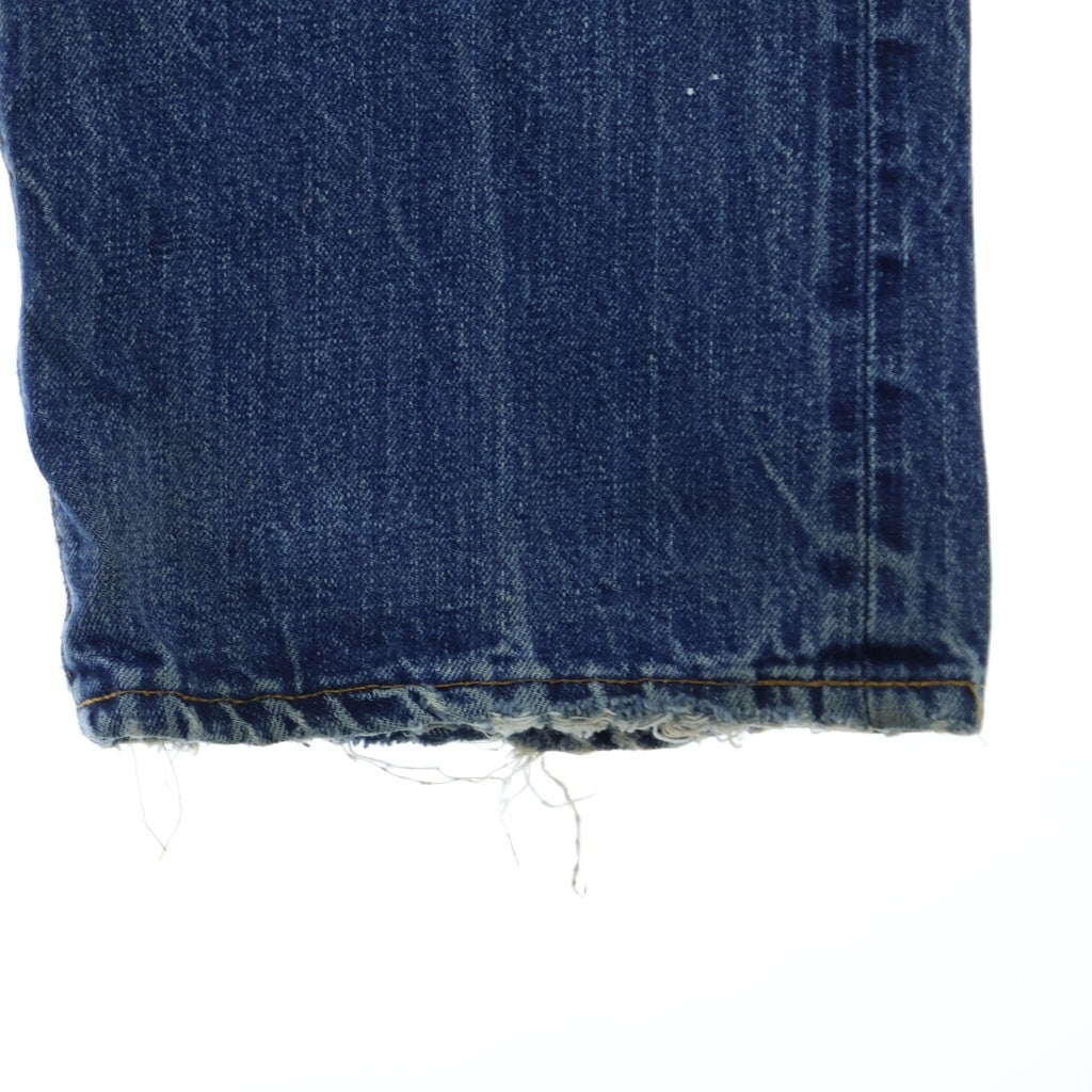 Levi's(リーバイス) 70s BIGE後期 平行ステッチ ボタン裏2 裾上げなし 通常R ストレートパンツ インディゴ