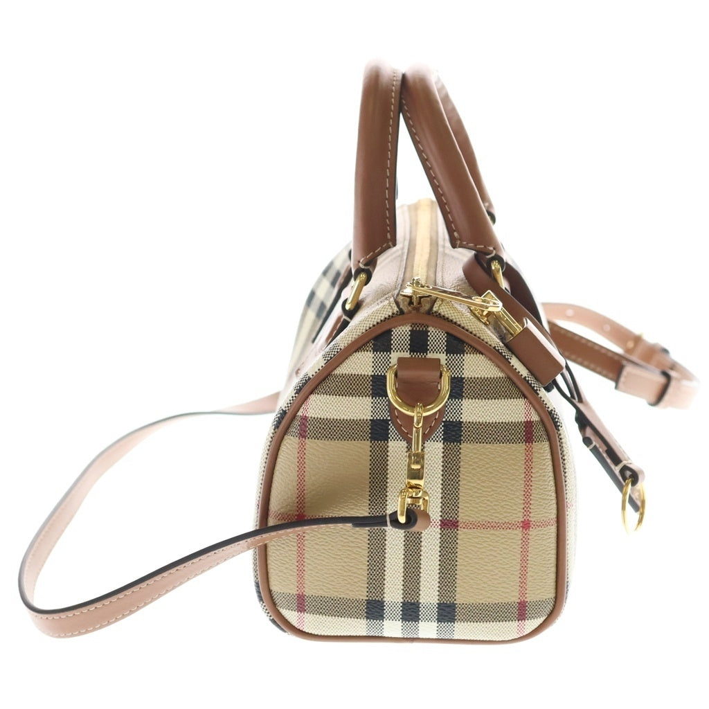 BURBERRY(バーバリー) BOWLING BAG MINI ボウリングバッグ 2WAY ショルダーバッグ 8071357 A9534 ブラウン レディース