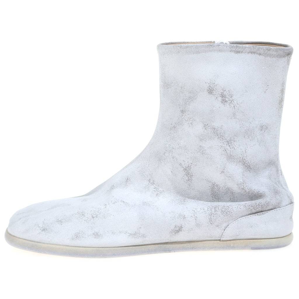 Martin Margiela 22(マルタンマルジェラ) ペンキ加工 フラットタビブーツ 足袋 ホワイト