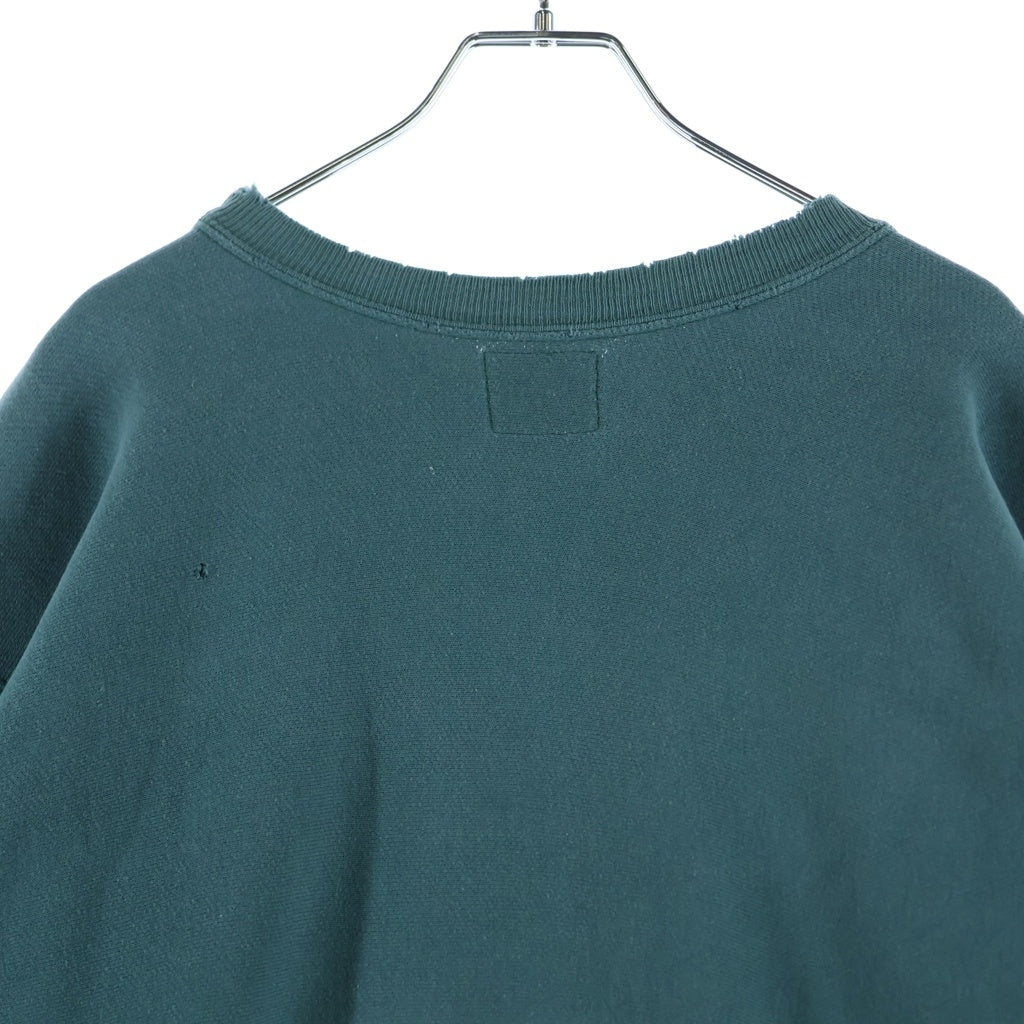 CHAMPION(チャンピオン) 60s タタキタグ OSWEGO STATE オスウェゴステイト REVERSE WEAVE リバースウィーブ クルーネックスウェット グリーン