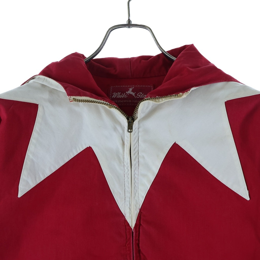 VINTAGE(ヴィンテージ) 60s WHITE STAG ホワイトスタッグ 涙CONMARジップ コットン マウンテンジャケット レッド