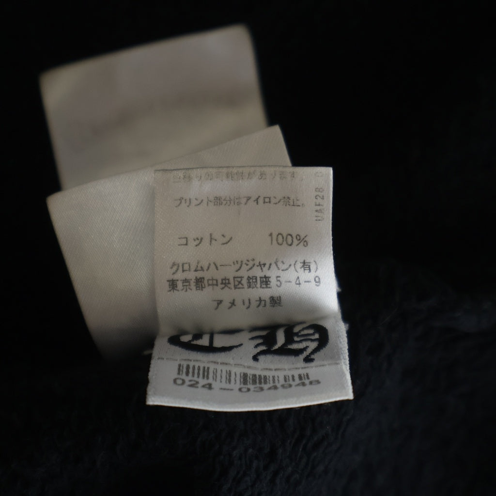 CHROME HEARTS(クロムハーツ) ×MATTY BOY 99 Eyes Chomper SWTSHRT PLVR マッティボーイ 99アイズ 袖フローラル プルオーバーパーカー ブラック