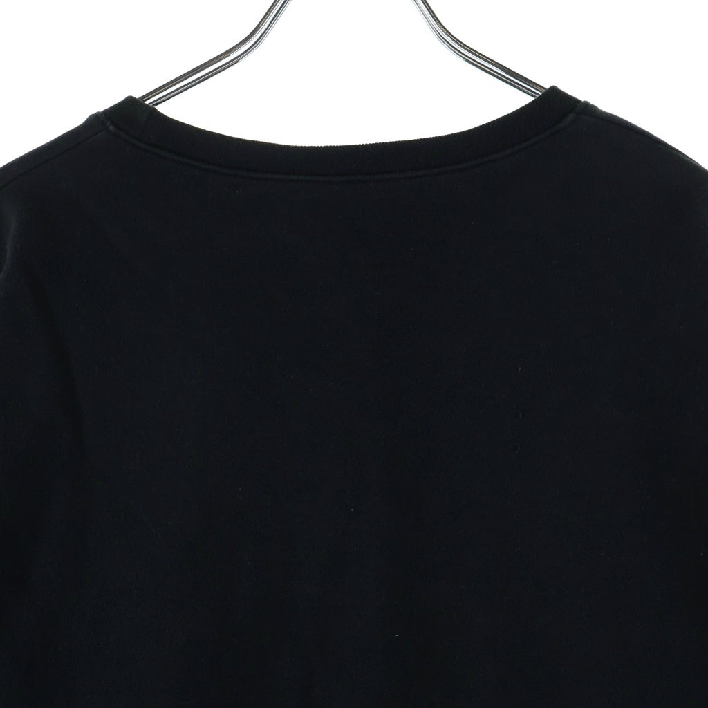 CHROME HEARTS(クロムハーツ) Neck Logo ネックロゴ SWTSHRT PLVR 袖プリント クルーネックスウェット ブラック