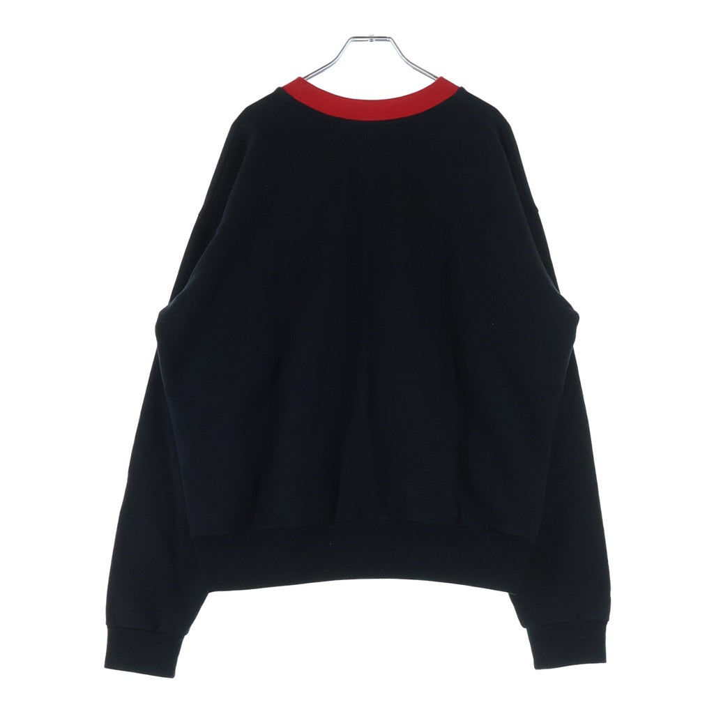 MARNI(マルニ) 23SS Logo Print Crewneck Sweatshirt ロゴプリント クルーネックスウェット FUMU0074PB USCV79 PDN99 ブラック/レッド