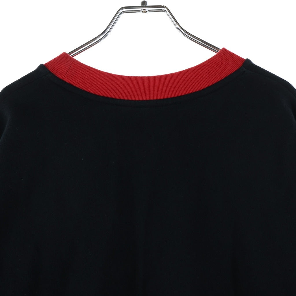 MARNI(マルニ) 23SS Logo Print Crewneck Sweatshirt ロゴプリント クルーネックスウェット FUMU0074PB USCV79 PDN99 ブラック/レッド