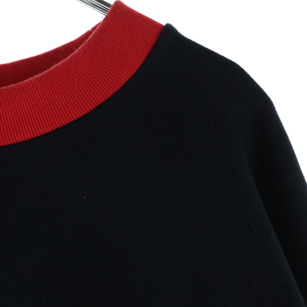 MARNI(マルニ) 23SS Logo Print Crewneck Sweatshirt ロゴプリント クルーネックスウェット FUMU0074PB USCV79 PDN99 ブラック/レッド