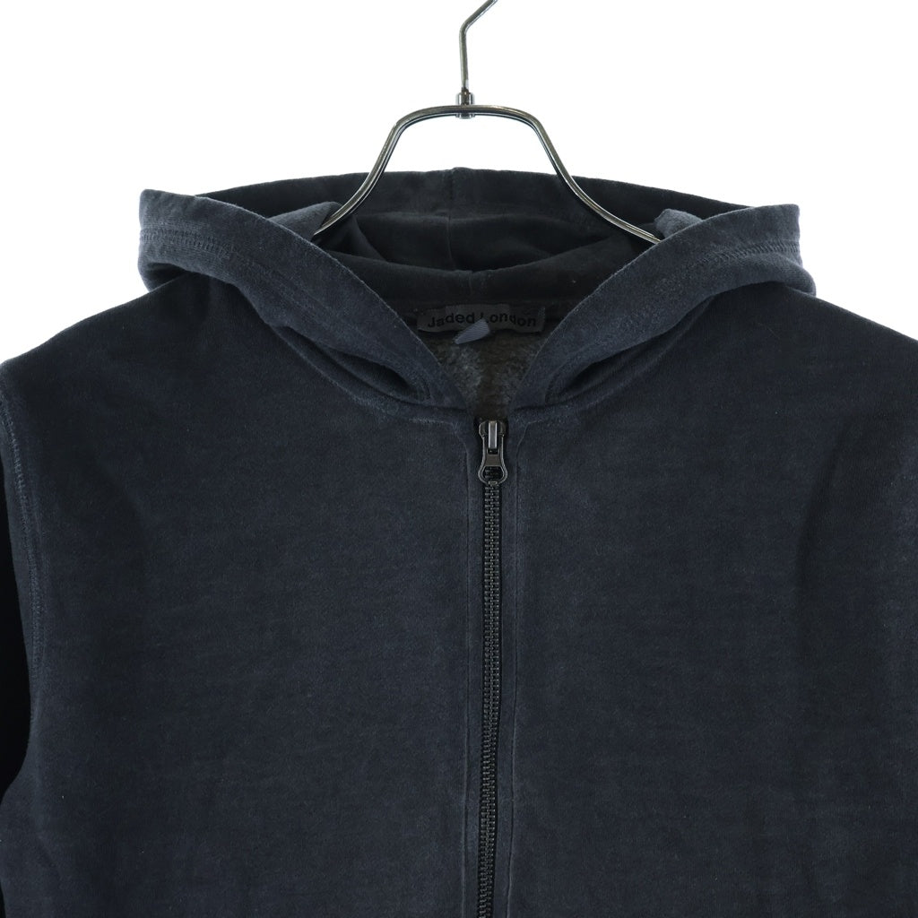 JADED LONDON(ジェイデッドロンドン) Pigment Dye Zip Up Hooded Sweatshirt ピグメントダイ ジップパーカー グレー