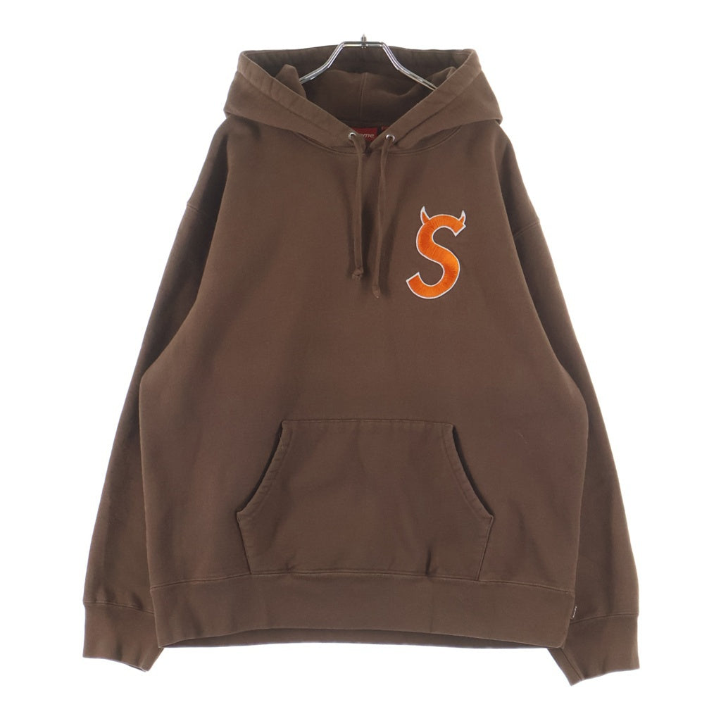 SUPREME シュプリーム 22AW S Logo Hooded Sweatshirt Sツノロゴ プルオーバースウェットパーカー フーディ ブラウン SUPREME(シュプリーム) 22AW S Logo Hooded Sweatshirt Sツノロゴ プル