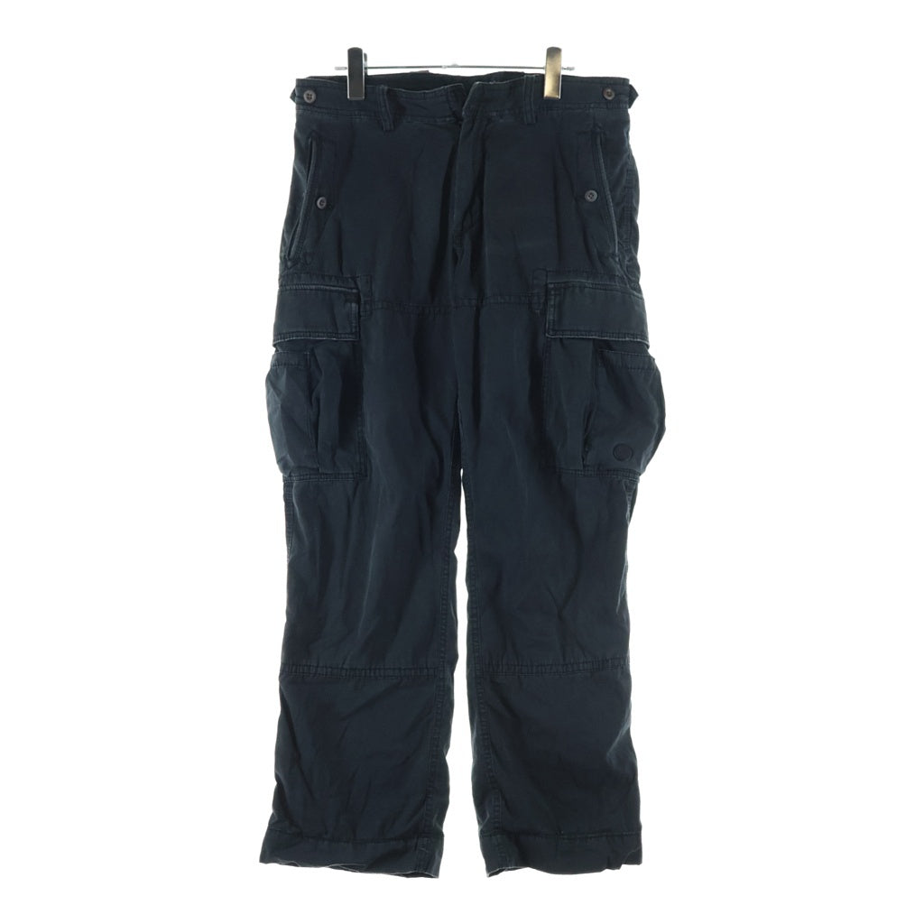 POLO RALPH LAUREN(ポロラルフローレン) 90s-00s ダブルニー カーゴ RL76105 IDEALジップ ストレートパンツ ブラック