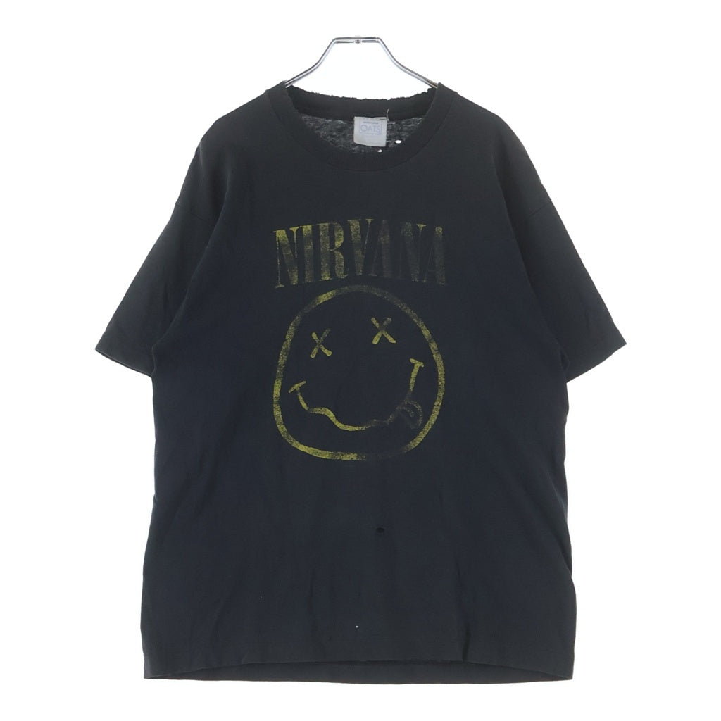 VINTAGE(ヴィンテージ) 90s WILDOATS NIRVANA SMILE TEE 92R クルーネックTシャツ ブラック