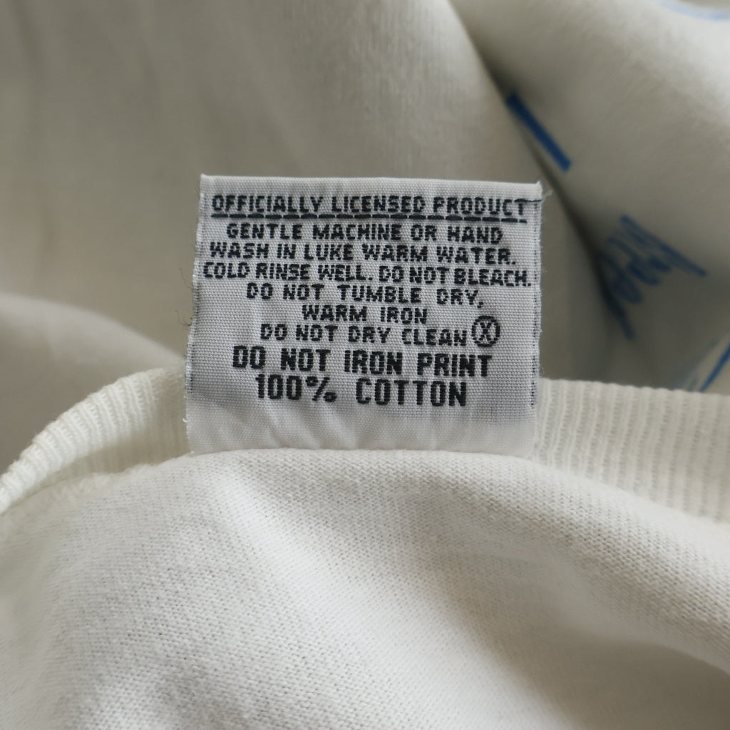 VINTAGE(ヴィンテージ) 90s NIRVANA NEVERMIND EURO 裾袖シングル クルーネックTシャツ ホワイト