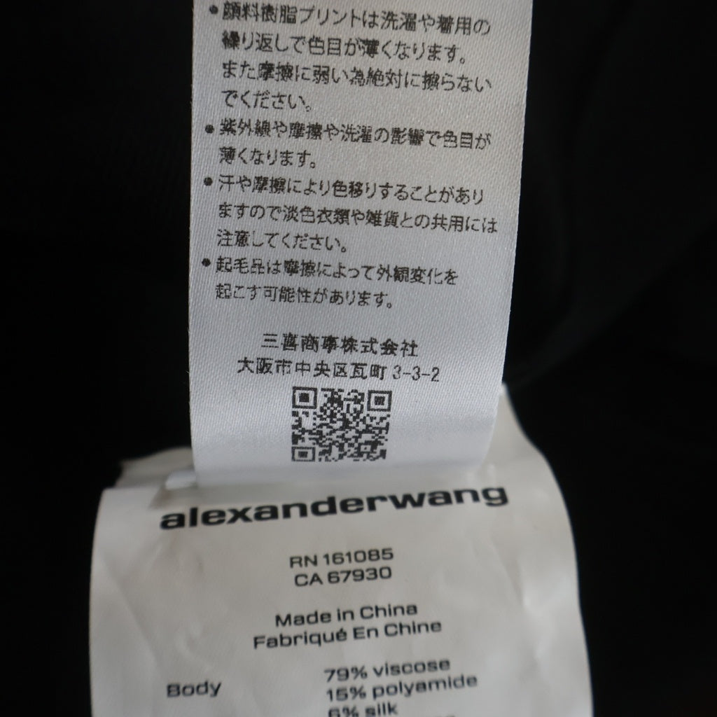 ALEXANDER WANG(アレキサンダーワン) カットアウト ミニドレス ワンピース 1KC3251054 レディース ブラック