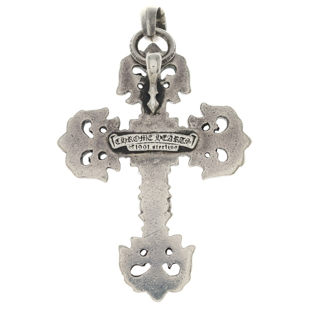 CHROME HEARTS(クロムハーツ) FILIG CROSS-SM W BALE フィリグリークロスS Wベイル シルバーネックレストップ シルバー