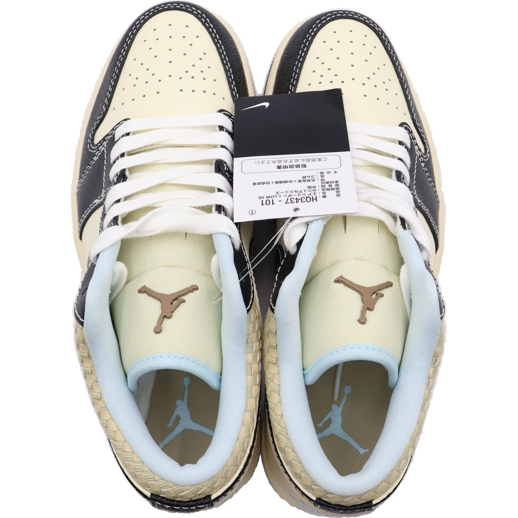 NIKE(ナイキ) Air Jordan 1 Retro Low SE Coconut Milk Glacier Blue HQ3437-101 エアジョーダン1 レトロ ロー SE ローカットスニーカー US8/26cm ホワイト/ブラック