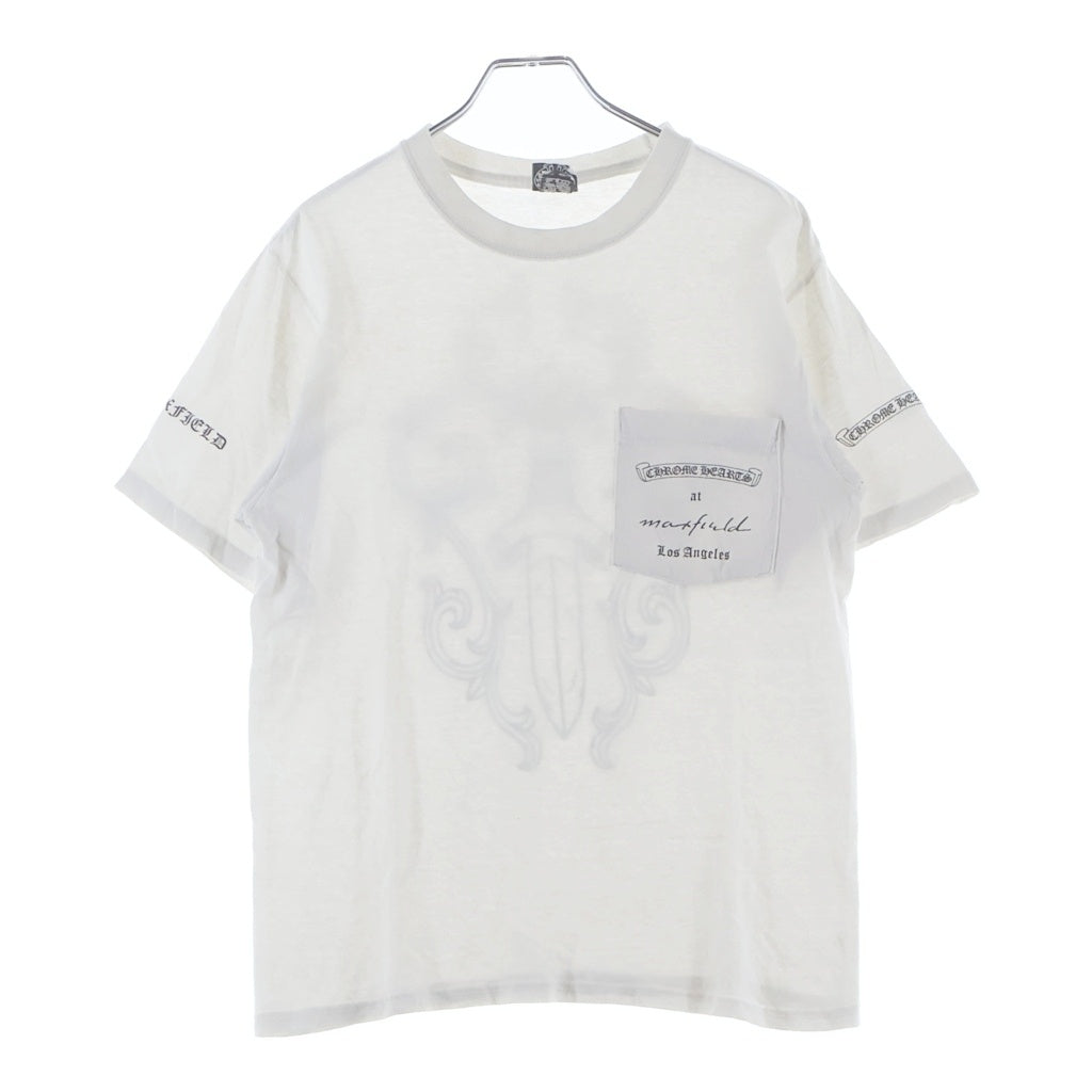 CHROME HEARTS(クロムハーツ) OLD ×max field Dagger TEE オールドモデル マックスフィールド ダガープリント 半袖Tシャツカットソー ホワイト