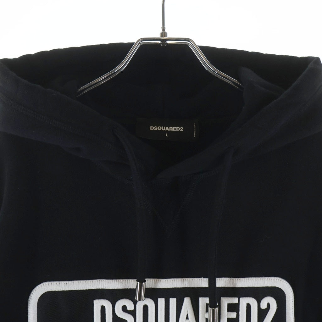 DSQUARED2(ディースクエアード) 21AW グラフィックロゴ刺繍 フーディーパーカー