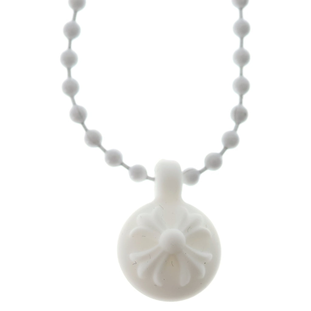 CHROME HEARTS(クロムハーツ) RUBBER CH CRSBALL クロスボール ラバーネックレス シリコン ホワイト