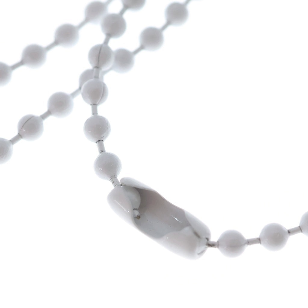 CHROME HEARTS(クロムハーツ) RUBBER CH CRSBALL クロスボール ラバーネックレス シリコン ホワイト