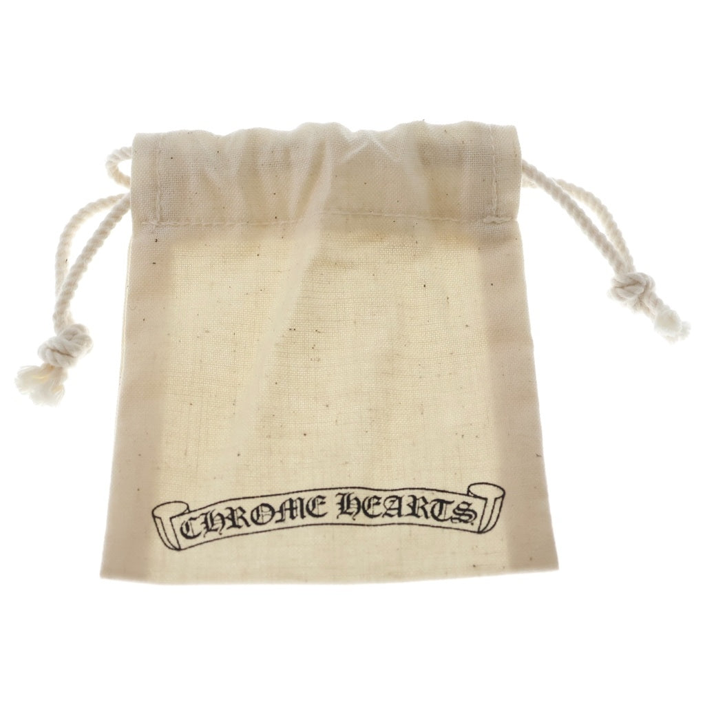 CHROME HEARTS(クロムハーツ) RUBBER HOOP CROSS SML クロスバンドフープ シリコンピアス ホワイト
