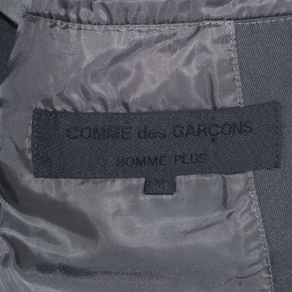 COMME des GARCONS HOMME PLUS(コムデギャルソンオムプリュス) 2ボタン ポリエステル テーラードジャケット ブラック PO-J076