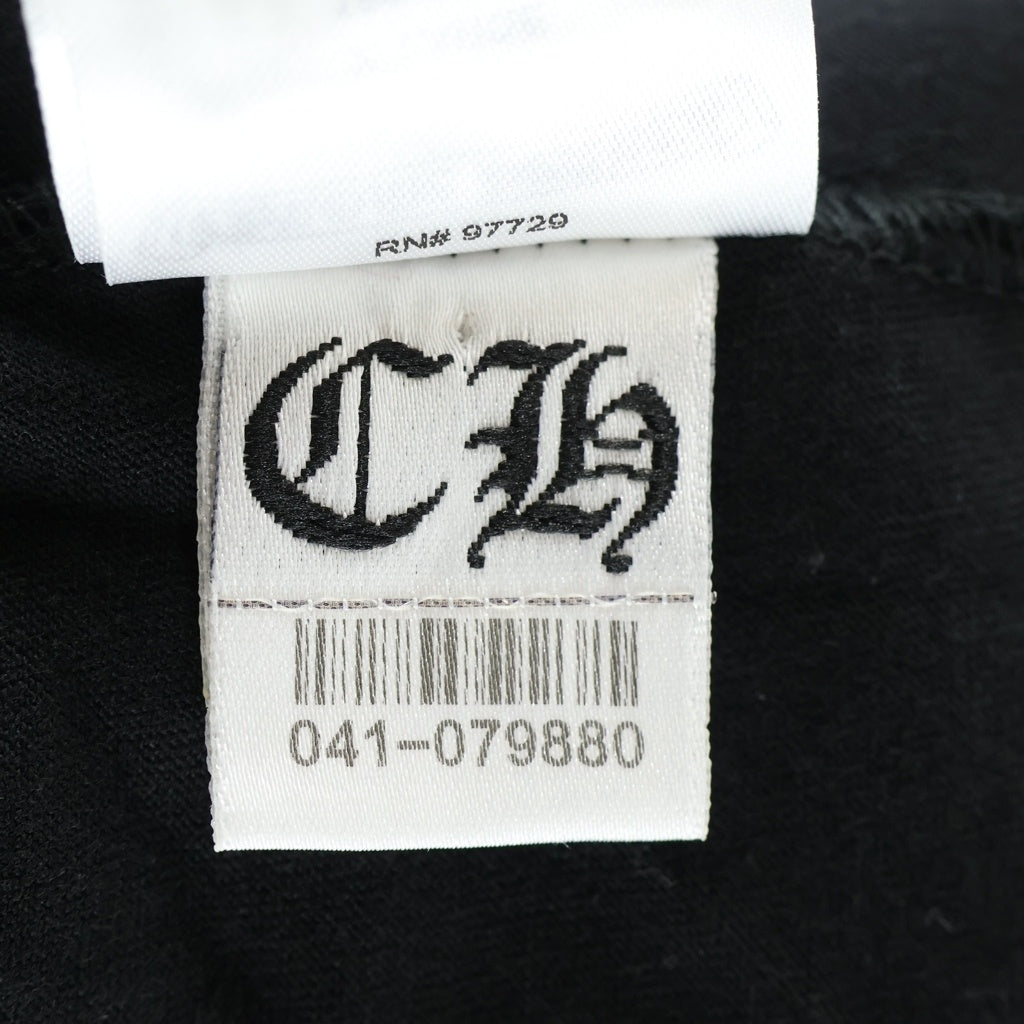 CHROME HEARTS(クロムハーツ) NECK LOGO S/S TEE ネックロゴ プリント半袖Tシャツ カットソー ブラック