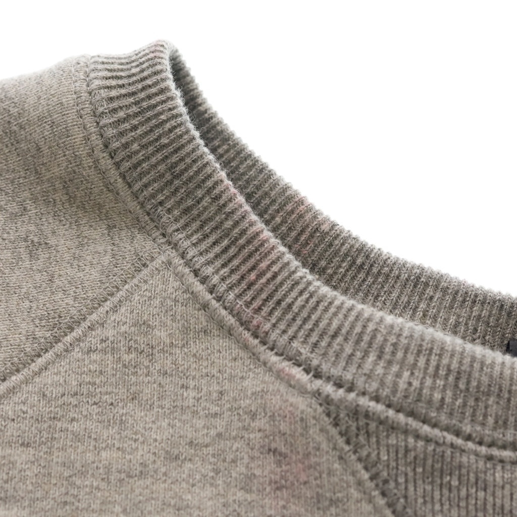 CHROME HEARTS(クロムハーツ) 25SS Y NOT Cemetery Cross Applique Embroidery Sweatshirt ワイノット セメタリークロス アップリケ刺繍 スウェットトレーナー グレー