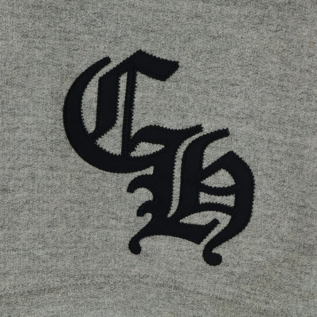 CHROME HEARTS(クロムハーツ) 25SS Y NOT CH Applique Embroidery Sweat Half Pants 7-11 CH刺繍ロゴ ハーフパンツ グレー