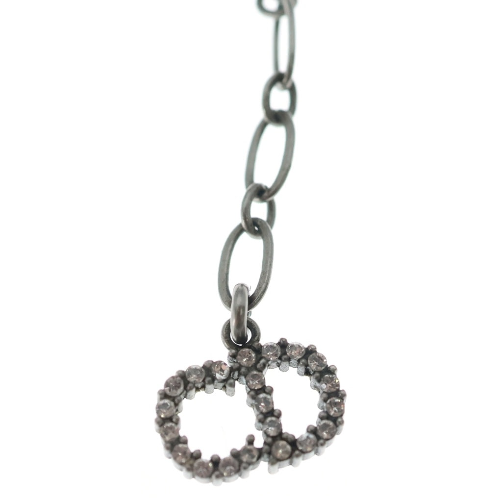 DIOR(ディオール) J'ADIOR ラインストーンロゴ ネックレスチョーカー ブラック レディース