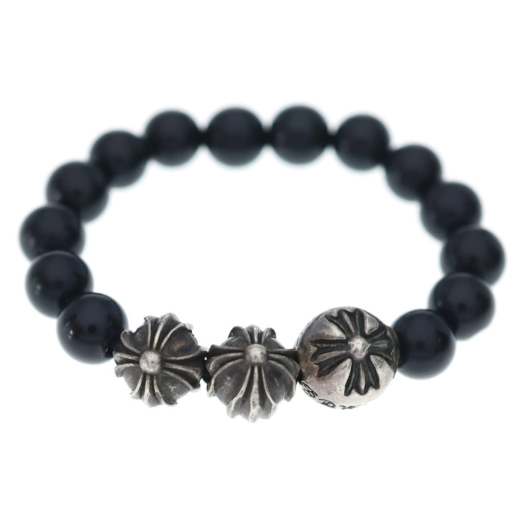 CHROME HEARTS(クロムハーツ) BEAD RING ビーズリング ブラック/シルバー