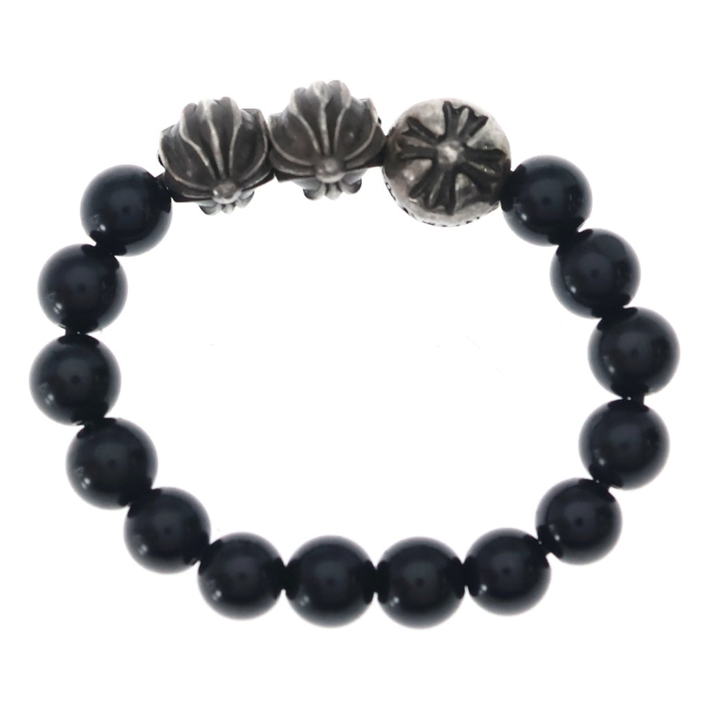 CHROME HEARTS(クロムハーツ) BEAD RING ビーズリング ブラック/シルバー