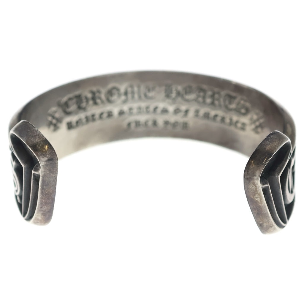 CHROME HEARTS(クロムハーツ) CH SCROLL LABEL スクロールラベルカフ シルバーブレスレット